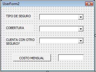 userform1 Formulario de Excel Avanzado para calcular el costo de un seguro de salud
