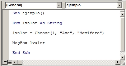 Vba Choose Function Función Choose en VBA « Excel Avanzado