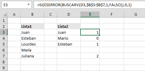 Buscar valores repetidos en Excel