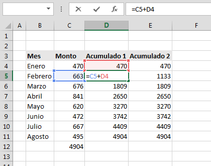 Frecuencia Acumulada en Excel Frecuencia Acumulada en Excel