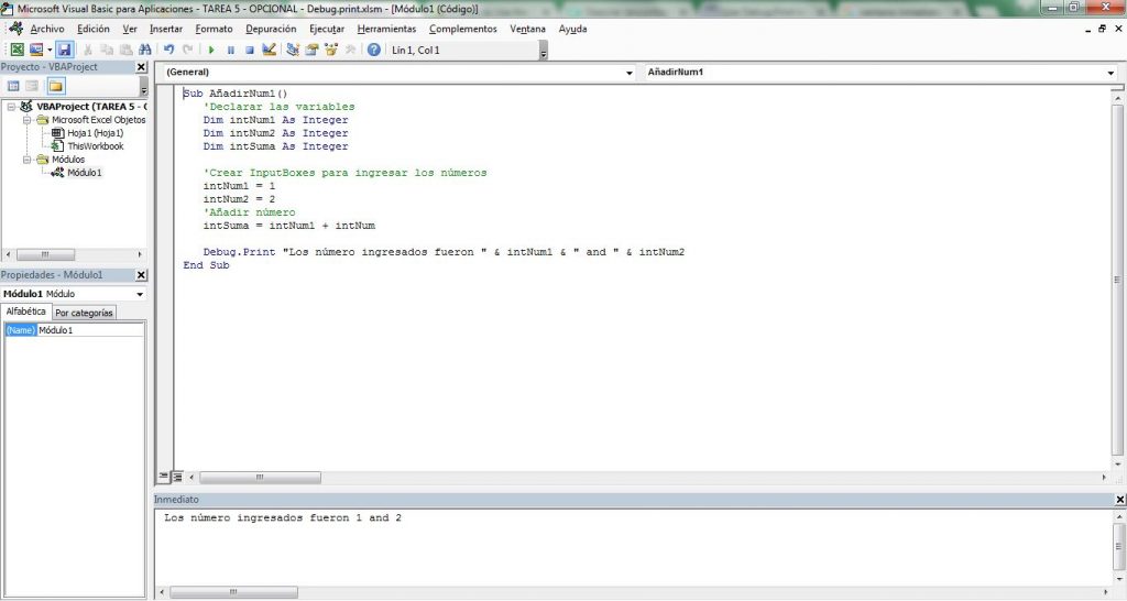 Debug.Print en VBA « Excel Avanzado